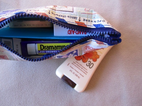 Emergency kit and sunscreen